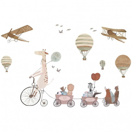SIPO wall stickers giraffe and friends 72x111cm WS63031