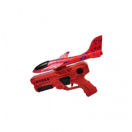 Kiddyz Styrofoam Airplane Gun Launcher with Glider Plane Durable Lightweight Toy