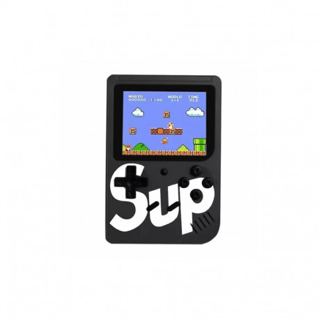 HQ R1 8bit Portable Retro Game console with 400 games 3'' LCD with TV RCA cable Black