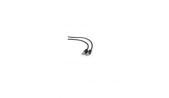 Gembird PATCH CABLE CAT5E UTP 0.5M/BLACK PP12-0.5M/BK