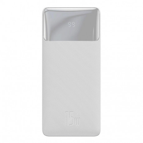 Baseus Baseus Bipow power bank with display 30000mAh 15W white (Overseas Edition) + USB-A - Micro US