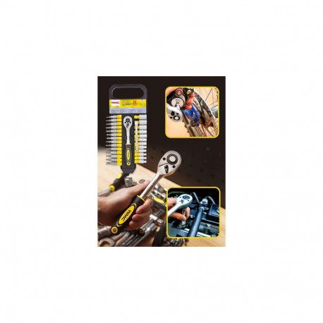 SET OF SOCKETS AND BITS WMC TOOLS 28PCS