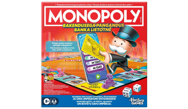 MONOPOLY Board game App Banking, (in Estonian and Latvian lang.)