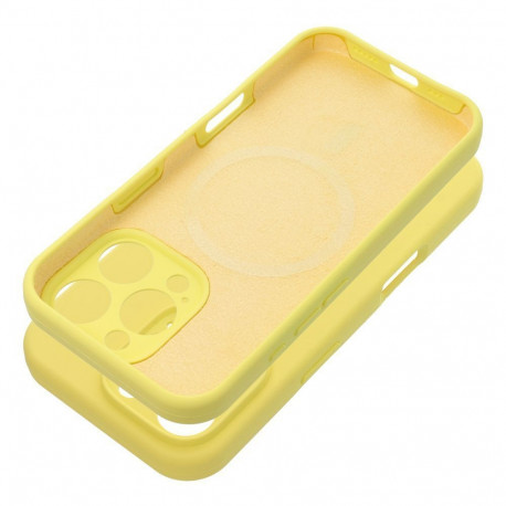 Case for iPhone 17 AIR Silicone 2mm compatible with MagSafe yellow