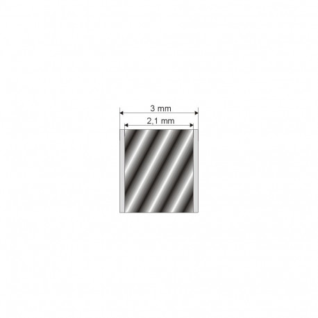 Steel cable LS-3/200/PVC, 1m