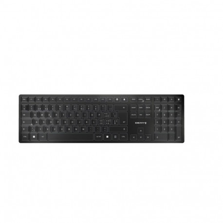 CHERRY KW 9100 SLIM universaalne RF juhtmevaba + Bluetooth QWERTZ Šveitsi must klaviatuur