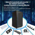 Extralink 27U 600x800 must põrandal seisev seinakapp