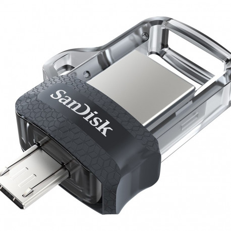 SanDisk Ultra Dual m3.0 USB flash drive 256 GB USB Type-A / Micro-USB 3.2 Gen 1 (3.1 Gen 1) Black, S
