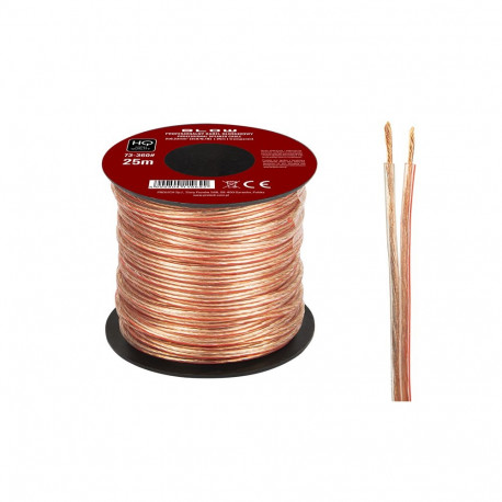 73-360# kõlarikaabel 2x0,22mm läbipaistev 25m