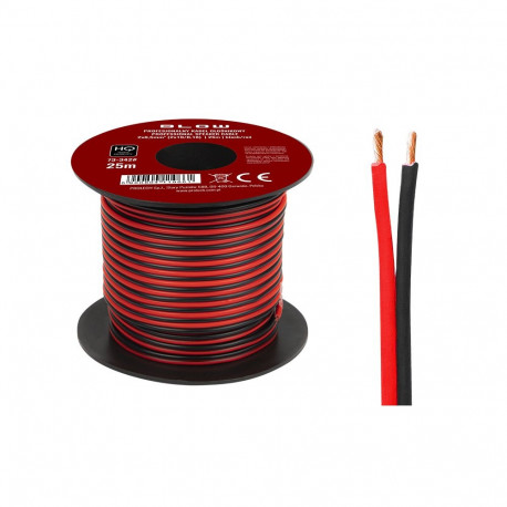 73-342# Przewód głośnikowy 2x0,50mm czarno-czerwony 25m