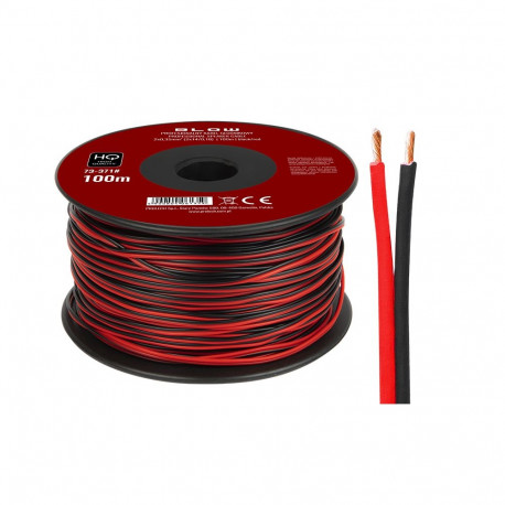 73-371# kõlarikaabel 2x0,35mm must-punane