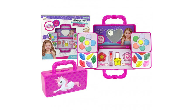 väike käekott ükssarvik meigikomplekt lauvärvid huuleläiked