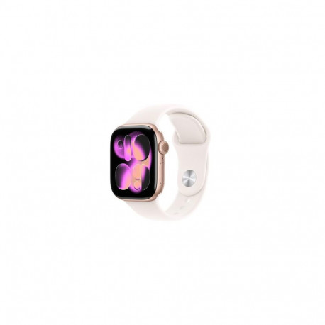 Apple Watch Series 11 GPS + Cellular 42mm Rose Gold Aluminium Case with Light Blush Sport Band - M/L