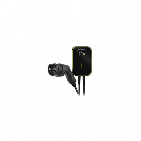Green Cell EV14 electric vehicle charging station Black Aluminium Wall 3 Built-in display LCD