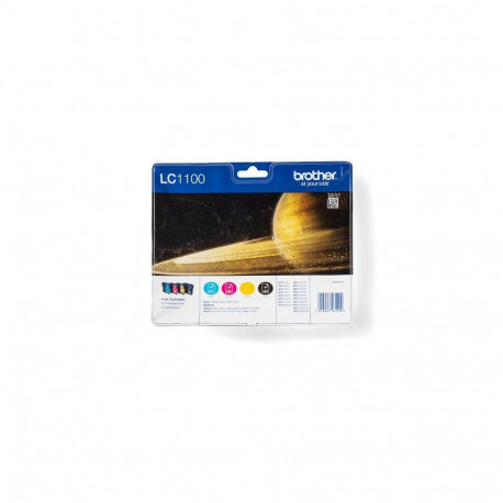 Brother LC1100VALBP ink cartridge 4 pc(s) Original Black, Cyan, Magenta, Yellow