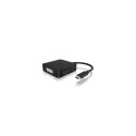 ICY BOX IB-DK1104-C USB graphics adapter 3840 x 2160 pixels Black ICY BOX IB-DK1104-C USB graphics adapter 3840 x 2160 pixels Black