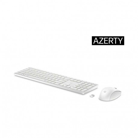 HP 655 Wireless Mouse Keyboard Combo - White - Nordic