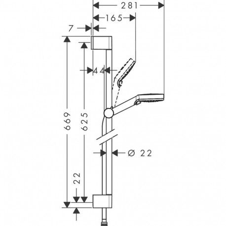 Shower set Hansgrohe Crometta 26555400