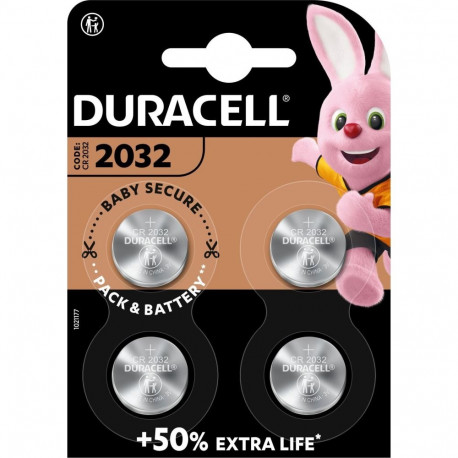 Duracell CR2032 liitium patarei 3V (4 tk, CR2032)