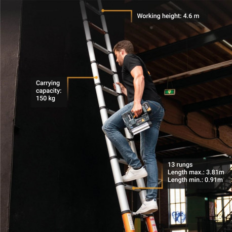 Batavia B.V. | Giraffe AIR Telescopic Ladder 3.81 m