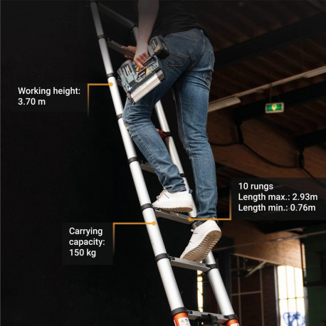 Batavia B.V. | Giraffe AIR Telescopic Ladder 2.93 m