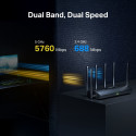 Mercusys BE6500 kahe sagedusalaga Wi-Fi 7 ruuter | MR37BE | 802.11be | 688/5760 Mbit/s | Ethernet LA Mercusys BE6500 kahe sagedusalaga Wi-Fi 7 ruuter | MR37BE | 802.11be | 688/5760 Mbit/s | Ethernet LA