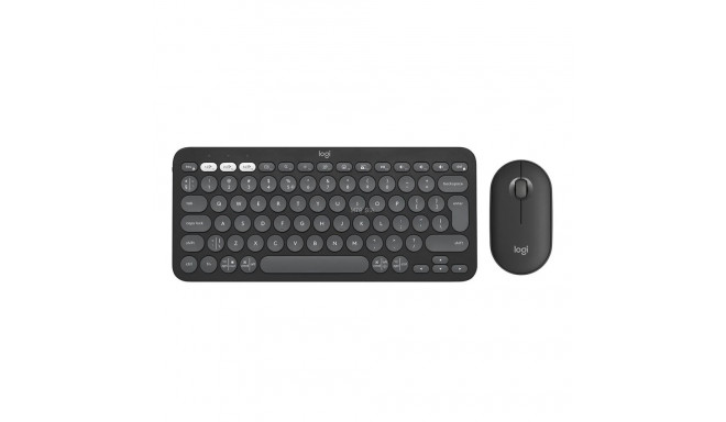 Logitech Pebble 2 Combo Keyboard and Mouse, Gray