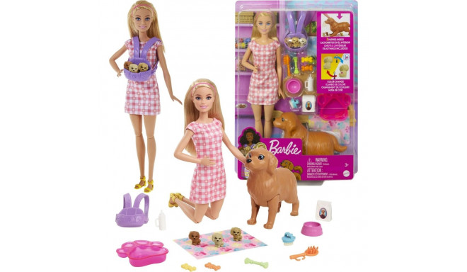 Barbie Mattel nukk – koerte sünd HCK75