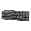 Gembird | KB-UM-104 Compact multimedia keyboard | Multimedia | Wired | US | Black | USB | 420 g