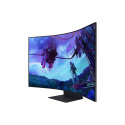 LCD Monitor|SAMSUNG|55"|Gaming/Curved|Panel VA|3840x2160|16:9|165Hz|Matte|1 ms|Speakers|Pivot|Height