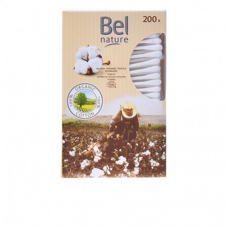 BEL NATURE ECOCERT bastoncillos cartón algodón orgánico 200 pz
