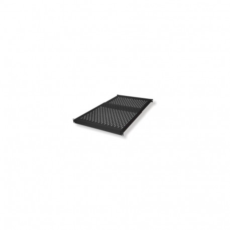 Fixed server shelf 19´´ with adjustable depth 500 - 900mm, 1U ,mounting at front and back RAL 9005 b