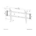 NEOMOUNTS WL35-550BL18 Tilt Wallmount 43-86inch Max 70kg VESA max 800x400 Distance to wall 3.3cm Bla
