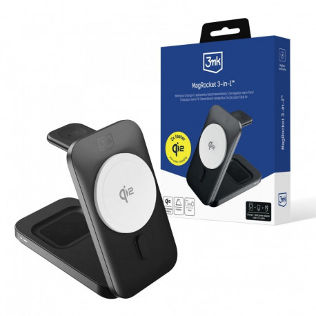 3mk MagRocket 3-in-1 Wireless Charger 15W