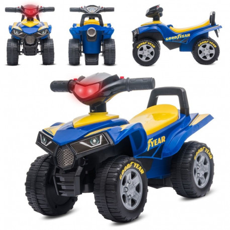 Jeździk pchacz chodzik na roczek dla dzieci Quad Good Year niebieski