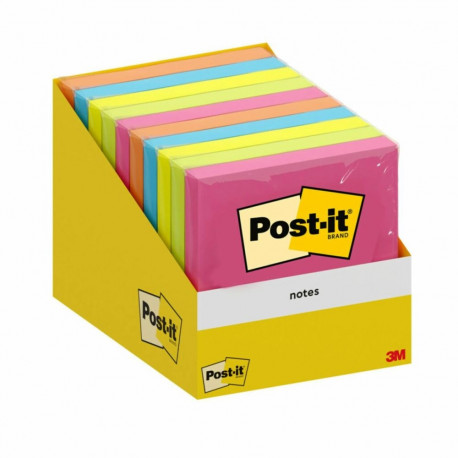 Märkmepaber 76x76mm POST-IT assortiivärvid 10x100 lehte