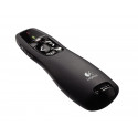 Esitluspult Logitech Wireless Presenter R400 , punane laserpointer, levi kuni 15m, vutlar, 2xAAA pat