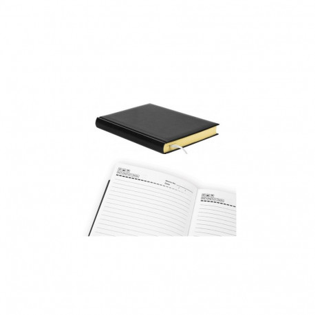 Planning notebook Forpus, A5/360,  PVC cover, Black, Yellowi pages  0726-191