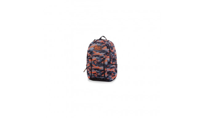 Backpack CoolPack Impact II Camo Mesh Orange