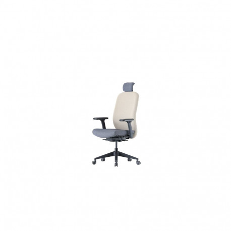 Up Up Athene ergonomic office chair Black, Grey + Ivory fabric