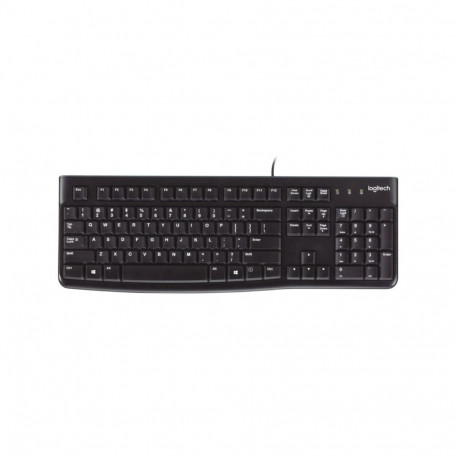 Logitech K120 Wired Keyboard USB-A US Int, Black
