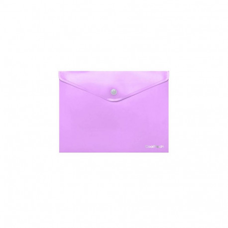 Coolpack document envelope with button PP, A4, pastel purple