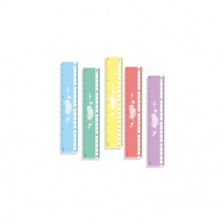 Colorino Pastel Rulers 20 cm