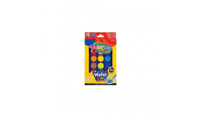 Colorino Kids Water colour cakes big 18 colours