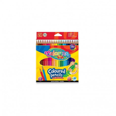 Colorino Kids Hexagonal coloured pencils 24 colours