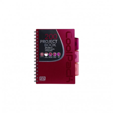 Spiral note book A5 Coolpack Red