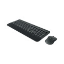 Logitech Advance Wireless Keyboard and Mouse Combo MK545, keyboard layout US, Black