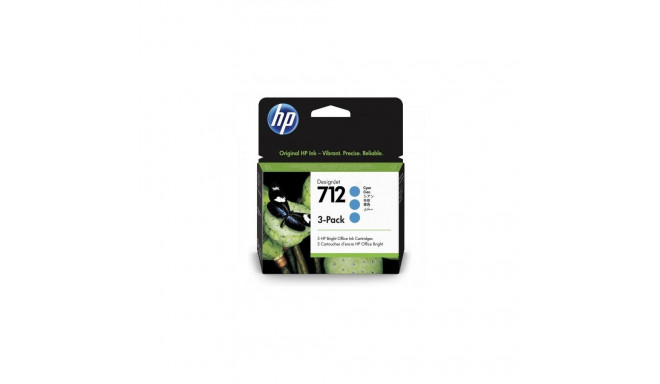 HP Ink No.712 Cyan tri-pack (3ED77A)