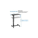 Adjustable Height Table Up Up Forseti Black