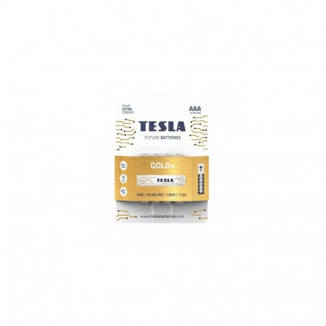 Batteries Tesla AAA Gold+ Alkaline LR03 1250 mAh (4 pcs) (12030420)